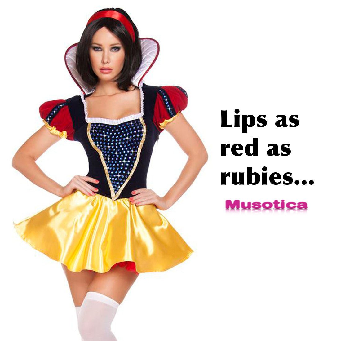 A woman modeling a stylish day dress, featuring ruffles and intricate fashion design, accessorized with complementary fashion accessories.