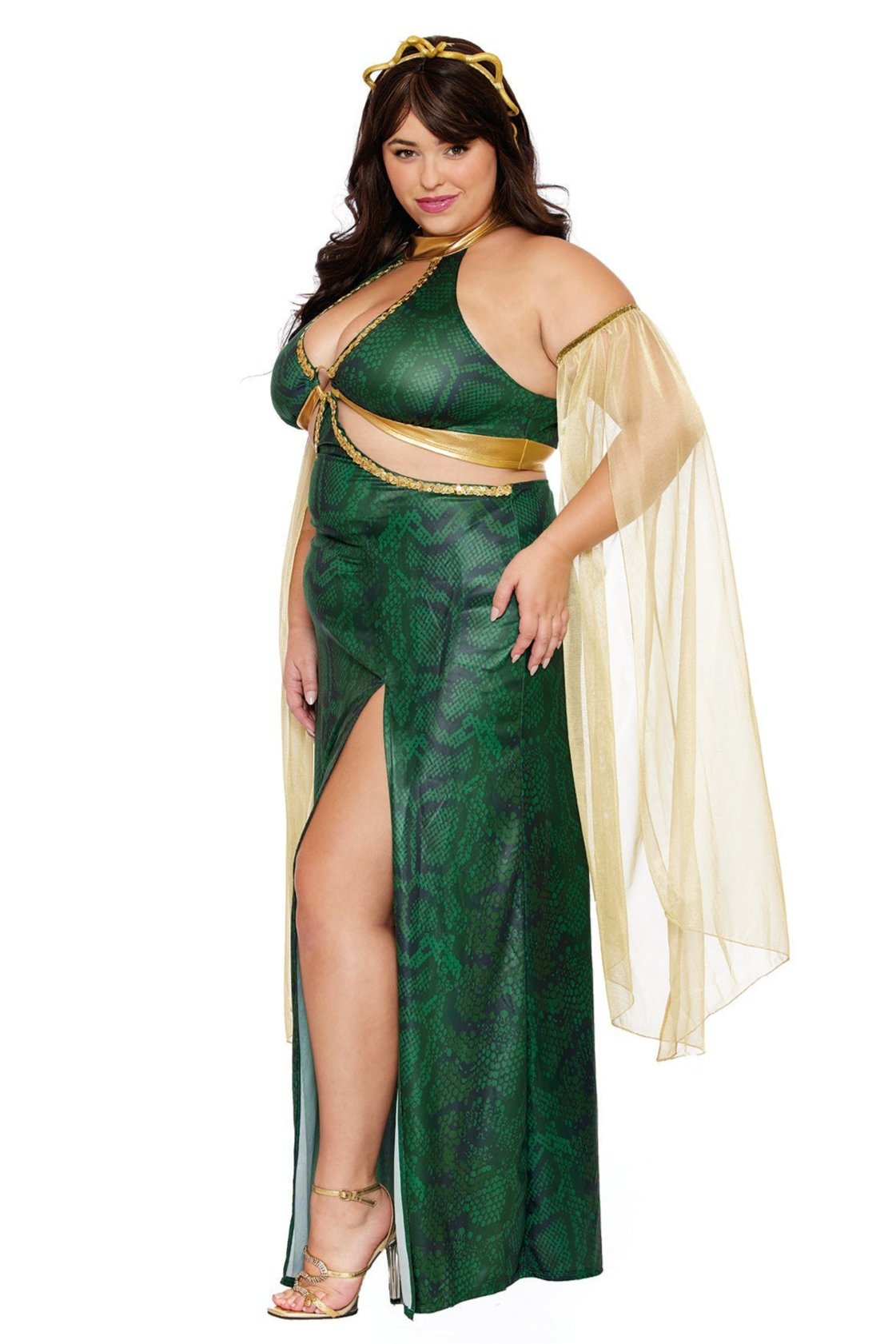 Plus Size Seductive Serpent Queen Costume