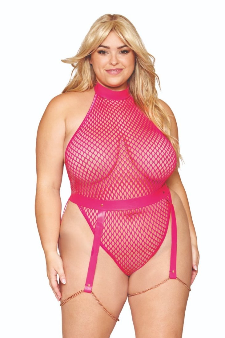 Chic Plus Size Fishnet Teddy by Musotica Musotica.com Chic Plus Size Fishnet Teddy by Musotica Musotica.com