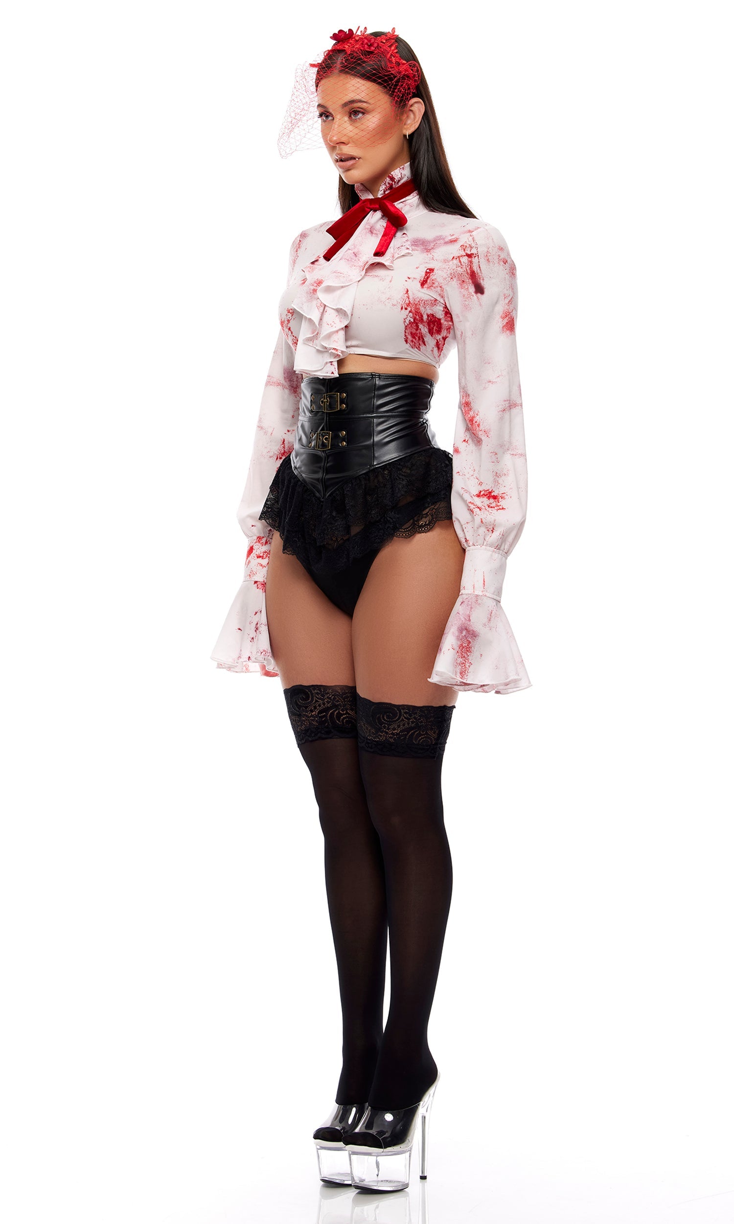 Sexy Bloodcourt Countess 7-Piece Vampire Halloween Costume