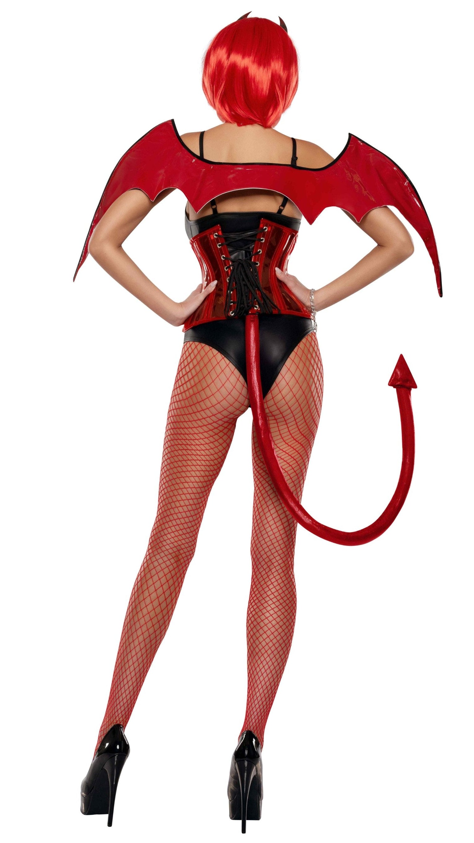 Red & Black Rave Demon Halloween Costume