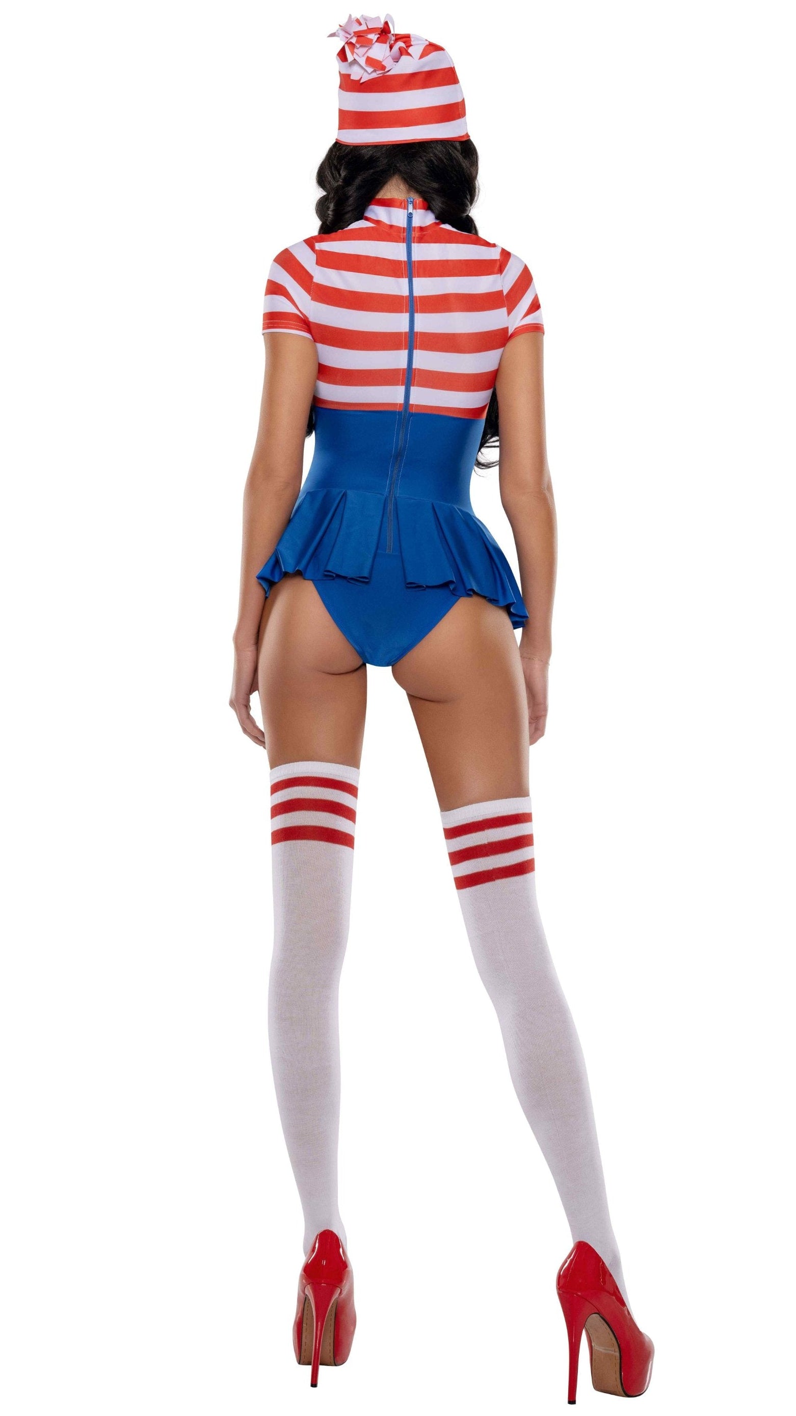 Red White Striped Book Character Halloween Costume