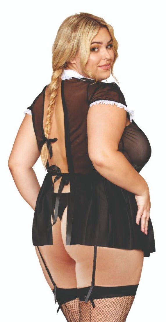 Full-Figured Gothic Classroom Tease Costume Musotica.com