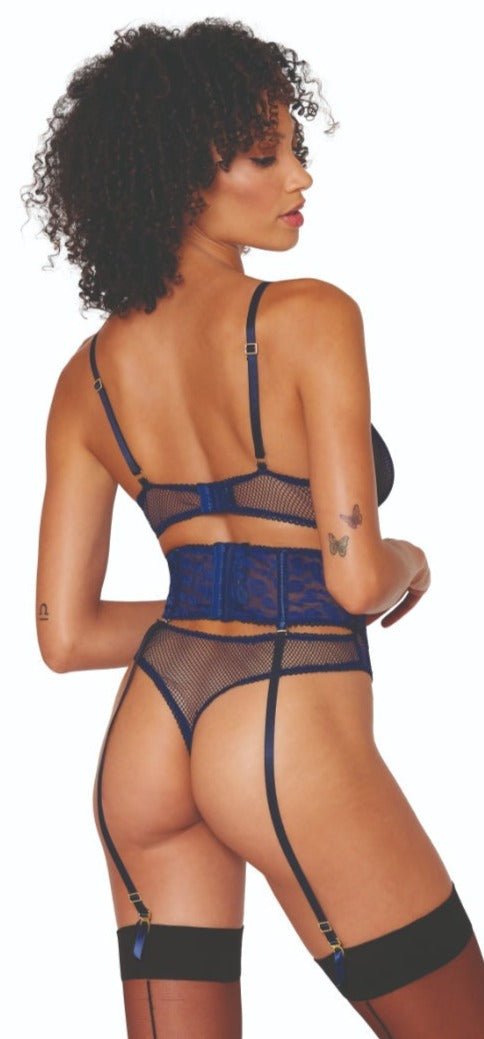 Nocturnal Leopard Mesh Teddy with Gold Accents Musotica.com