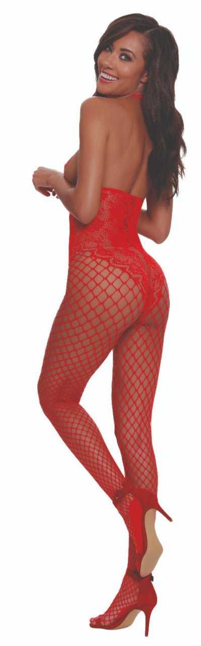 Open Bust Sensual Lace Teddy Bodystocking Musotica.com