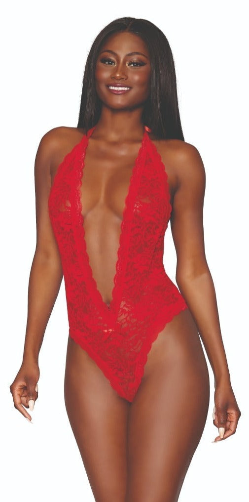 Passionate Heart Back Cut-Out Teddy Musotica.com