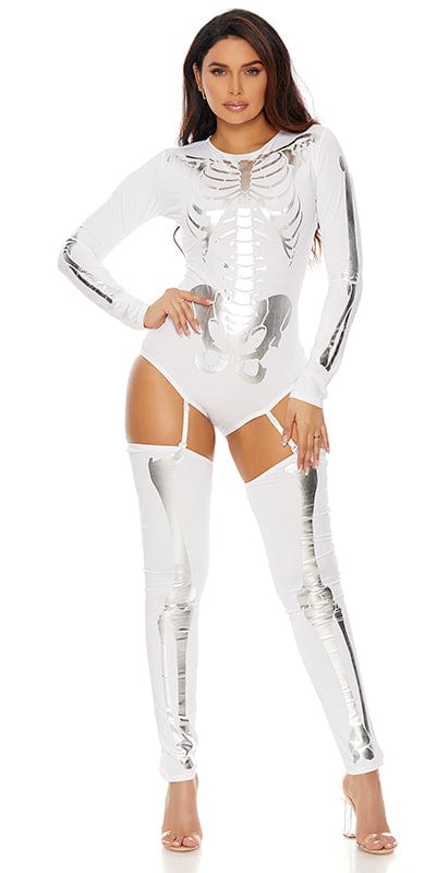 Sexy Bright Bones Skeleton Halloween Costume Musotica.com
