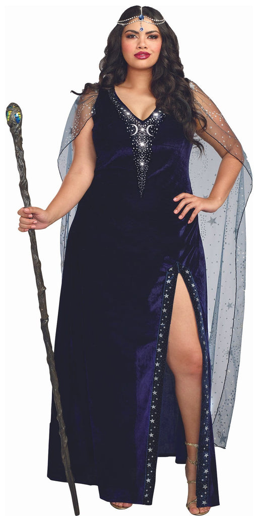 Sexy Plus Size Sorceress Dramatic Velvet Women's Costume Musotica.com
