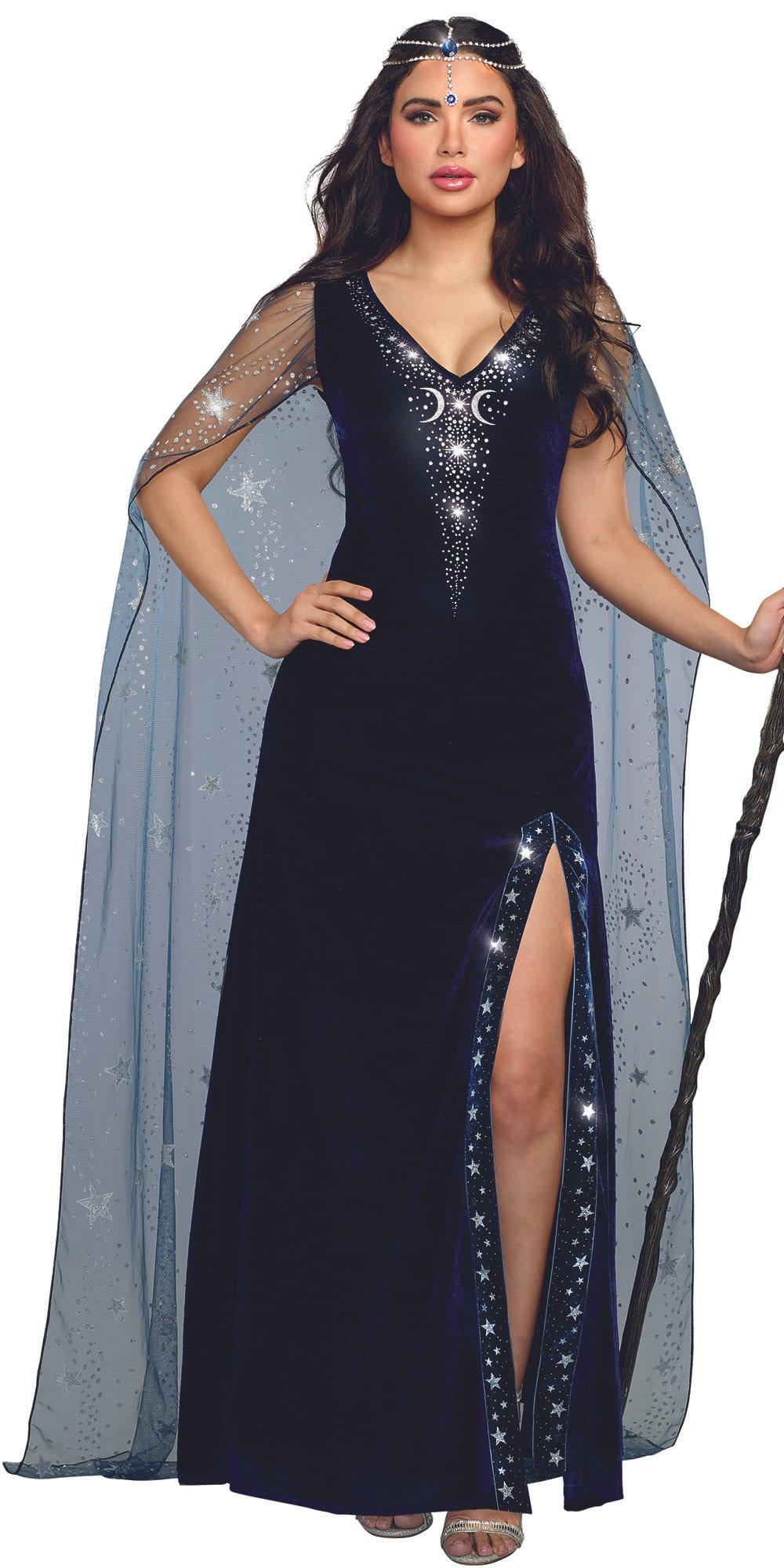 Sexy Sorceress Dramatic Velvet Women's Costume Musotica.com