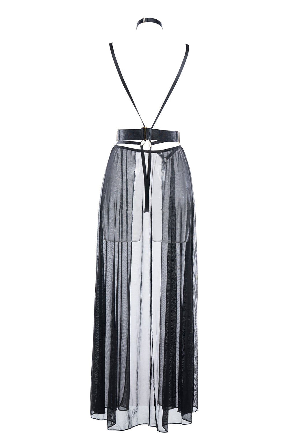 Airy Sheer Harness Skirt Dress Musotica.com