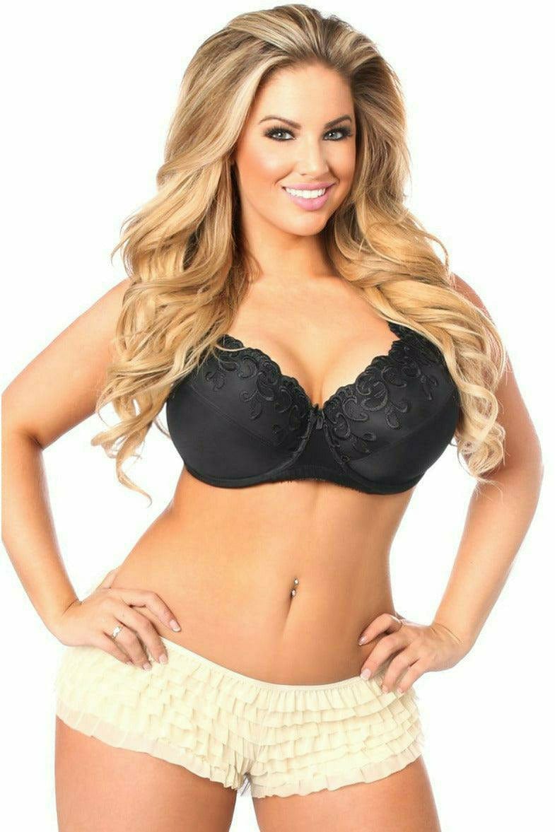 Cream Ruffle Panty with Bow Musotica.com