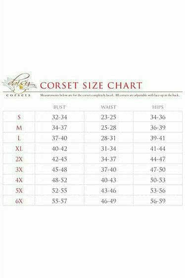 Deluxe Plum Brocade Steel Boned Corset with Clasp Closure Musotica.com