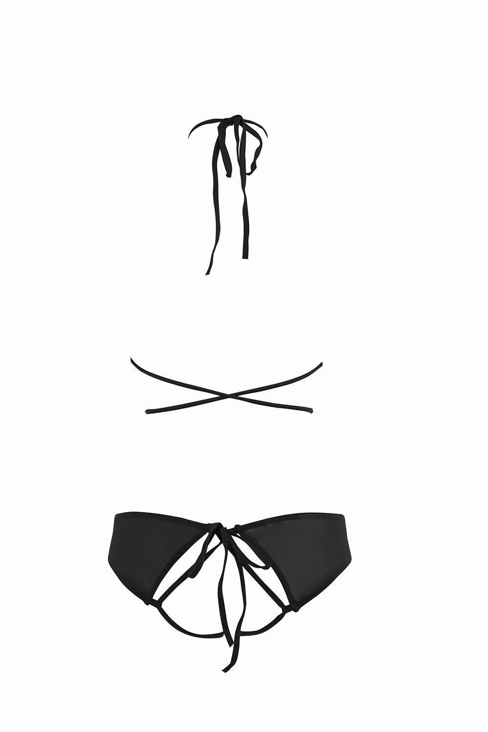 Open Front Panty and Mesh Peekaboo Crop Top Set Musotica.com