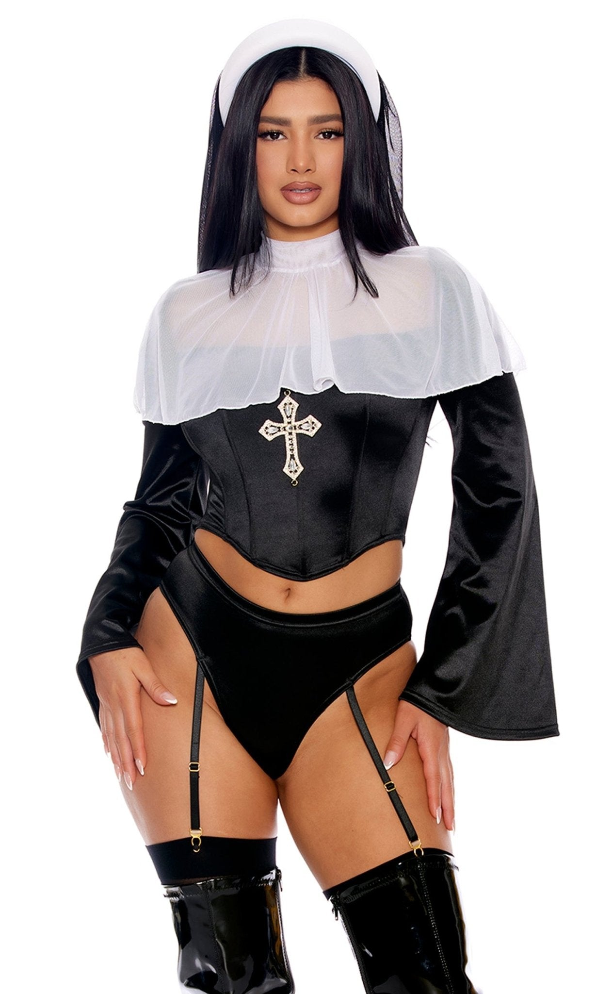 Pray For The Devil Nun Halloween Costume Musotica.com