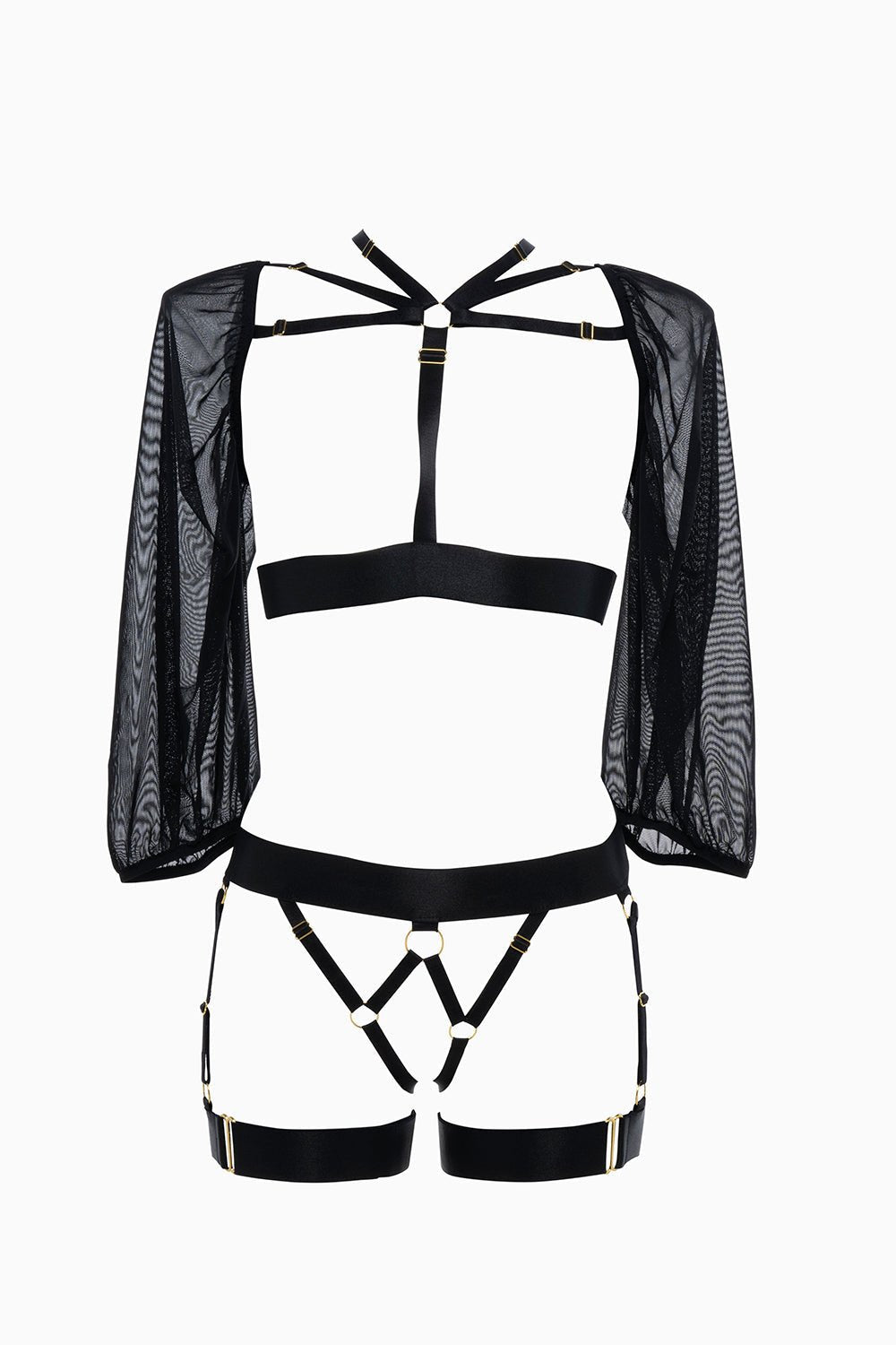 Puff Sleeve Harness Ensemble Musotica.com
