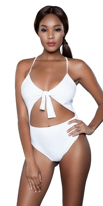 Sexy Amber Tie Front Cut Out Swimsuit Musotica.com