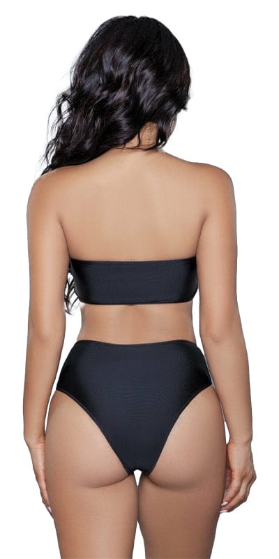Sexy Brooke Bandeau High Waisted Bottom Bikini Musotica.com