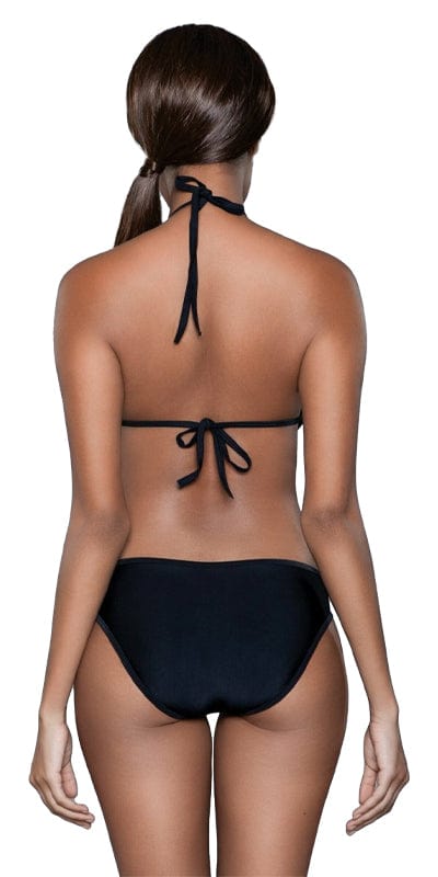 Sexy Candace Criss Cross Ruffle Halterneck Swimsuit Musotica.com