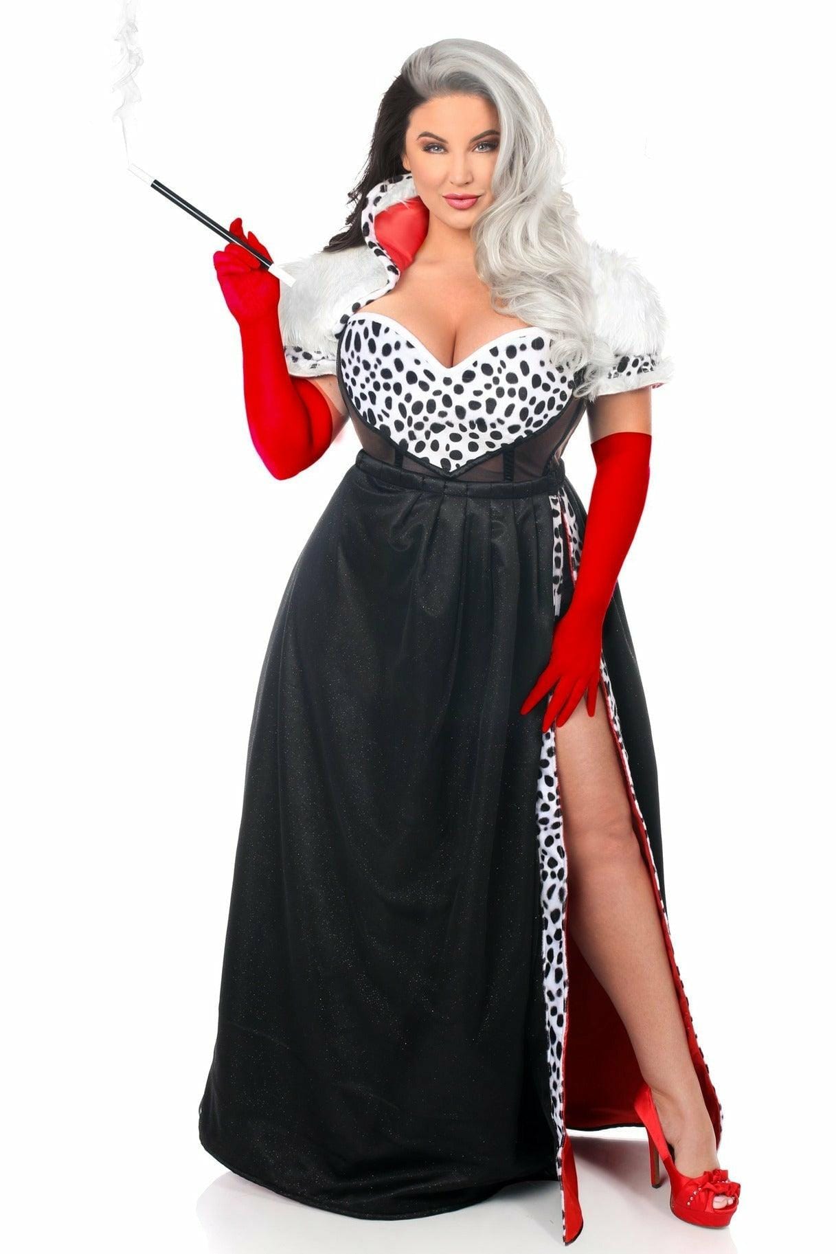 Sexy Deluxe 4 Piece Devious Dog Snatcher Halloween Costume Musotica.com