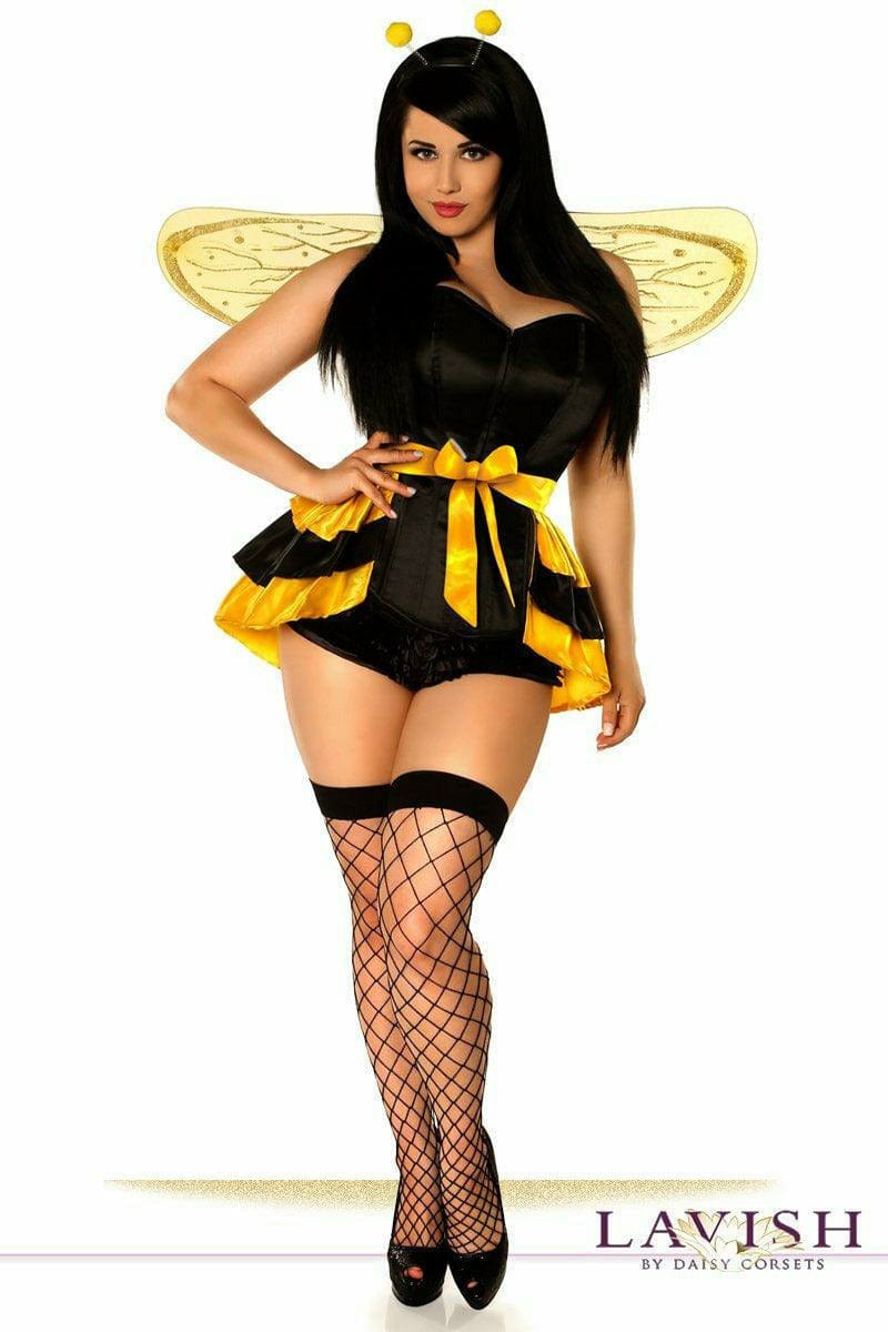 Sexy Deluxe 4 Piece Queen Bee Halloween Costume Musotica.com