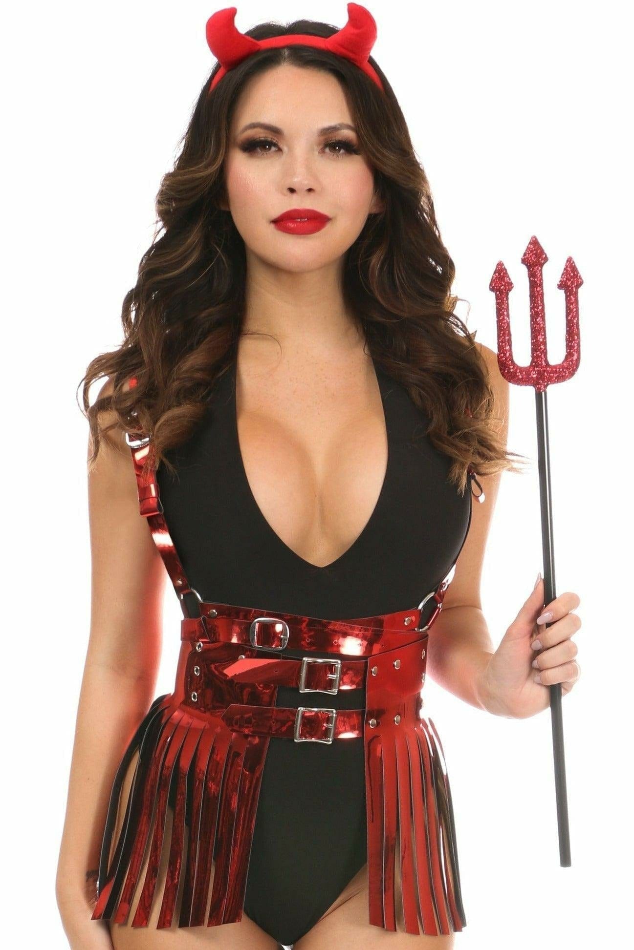 Sexy Deluxe 4 Piece Sexy Devil Halloween Costume Musotica.com