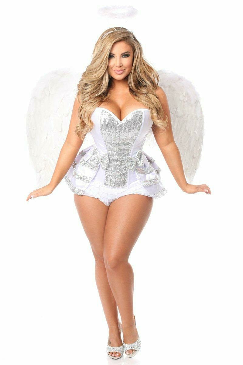 Sexy Deluxe 5 Piece Innocent Angel Halloween Costume Musotica.com