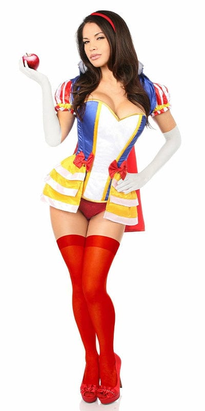 Sexy Deluxe 5 Piece Snow Princess Corset Halloween Costume Musotica.com