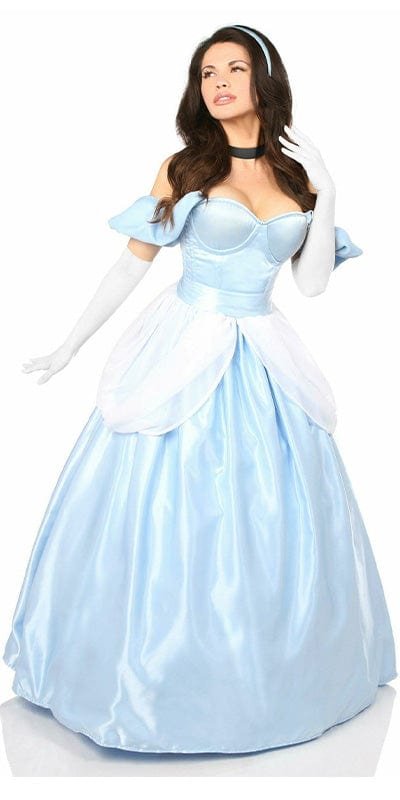 Sexy Deluxe 6 Piece Fairytale Princess Corset Halloween Costume Musotica.com