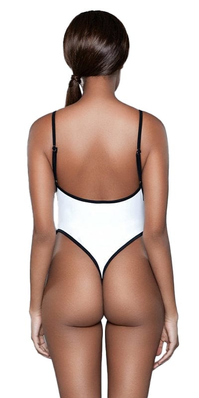 Sexy Erica Two-Tone Adjustable Strap Seamless Swimsuit Musotica.com