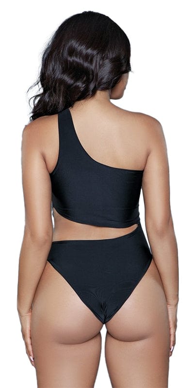 Sexy Freya Asymmetrical Cut Out One Shoulder Swimsuit Musotica.com
