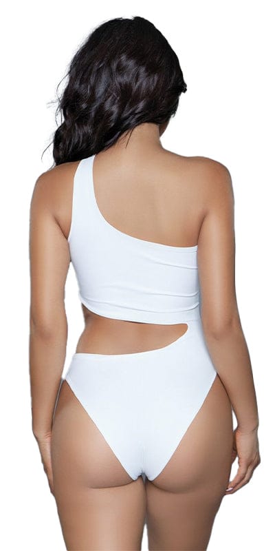 Sexy Freya Asymmetrical Cut Out One Shoulder Swimsuit Musotica.com
