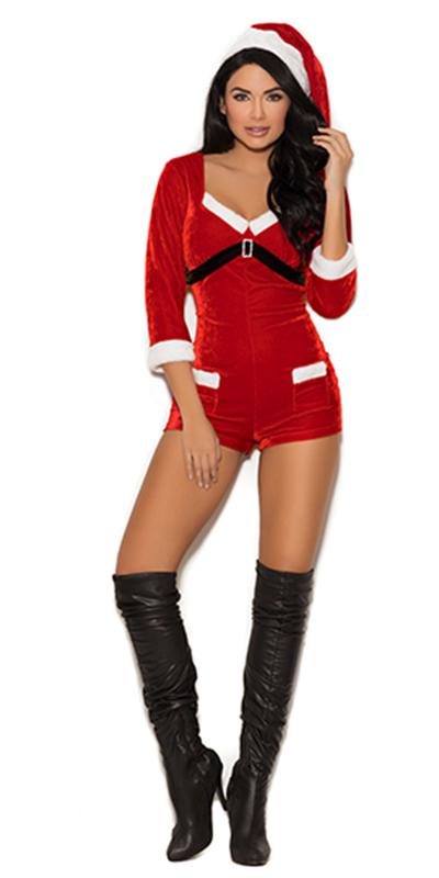 Sexy Happy Holidays Santa Romper Costume Musotica.com