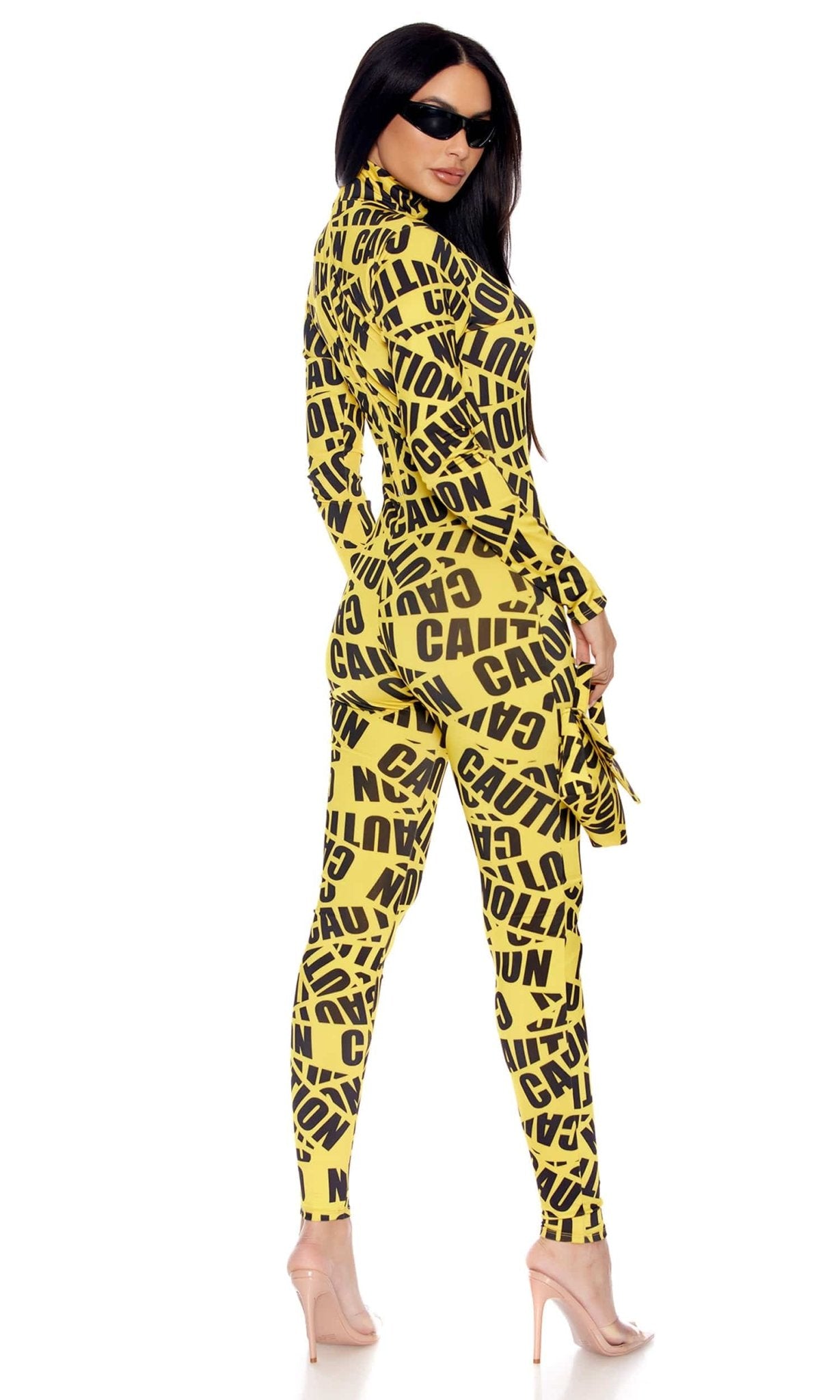 Sexy Reality TV Caution Tape Halloween Costume Musotica.com