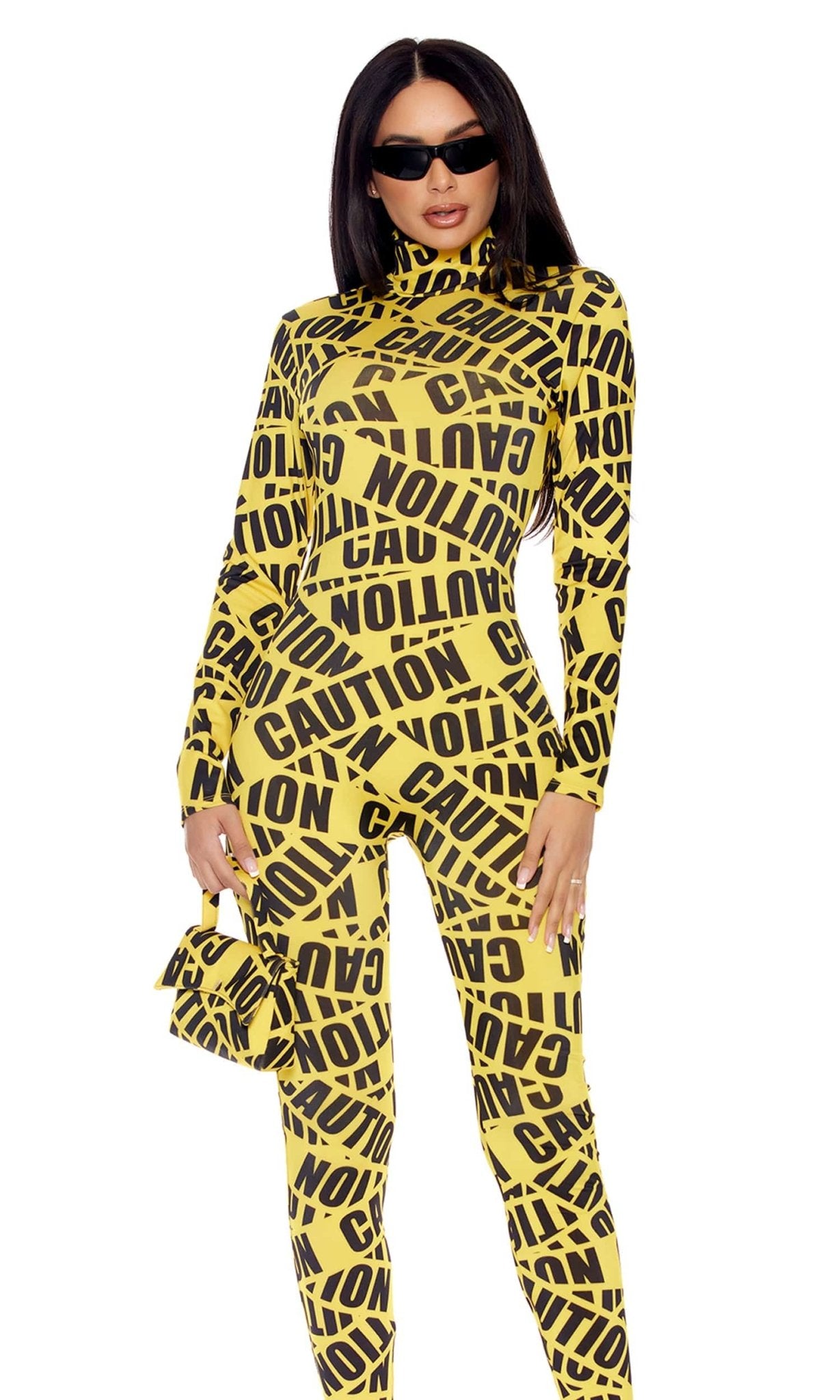 Sexy Reality TV Caution Tape Halloween Costume
