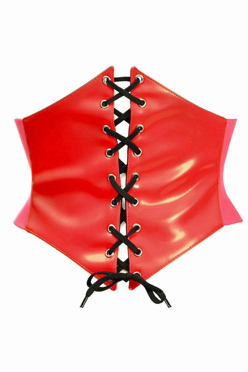 Sexy Red Patent Corset Belt Cincher Musotica.com