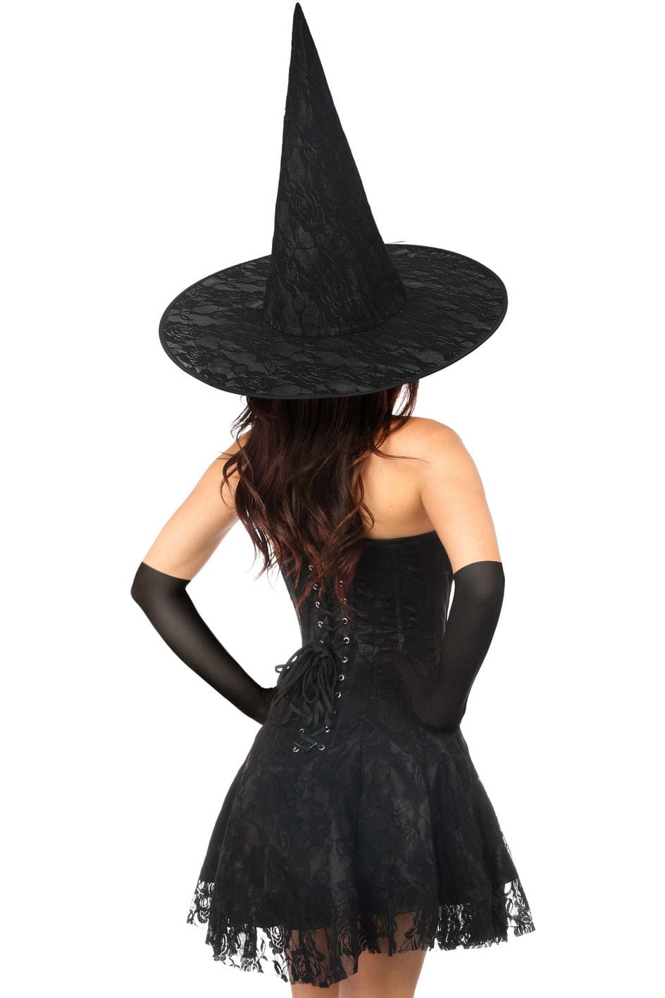 Sexy Three Piece Sultry Witch Corset Dress Costume Musotica.com