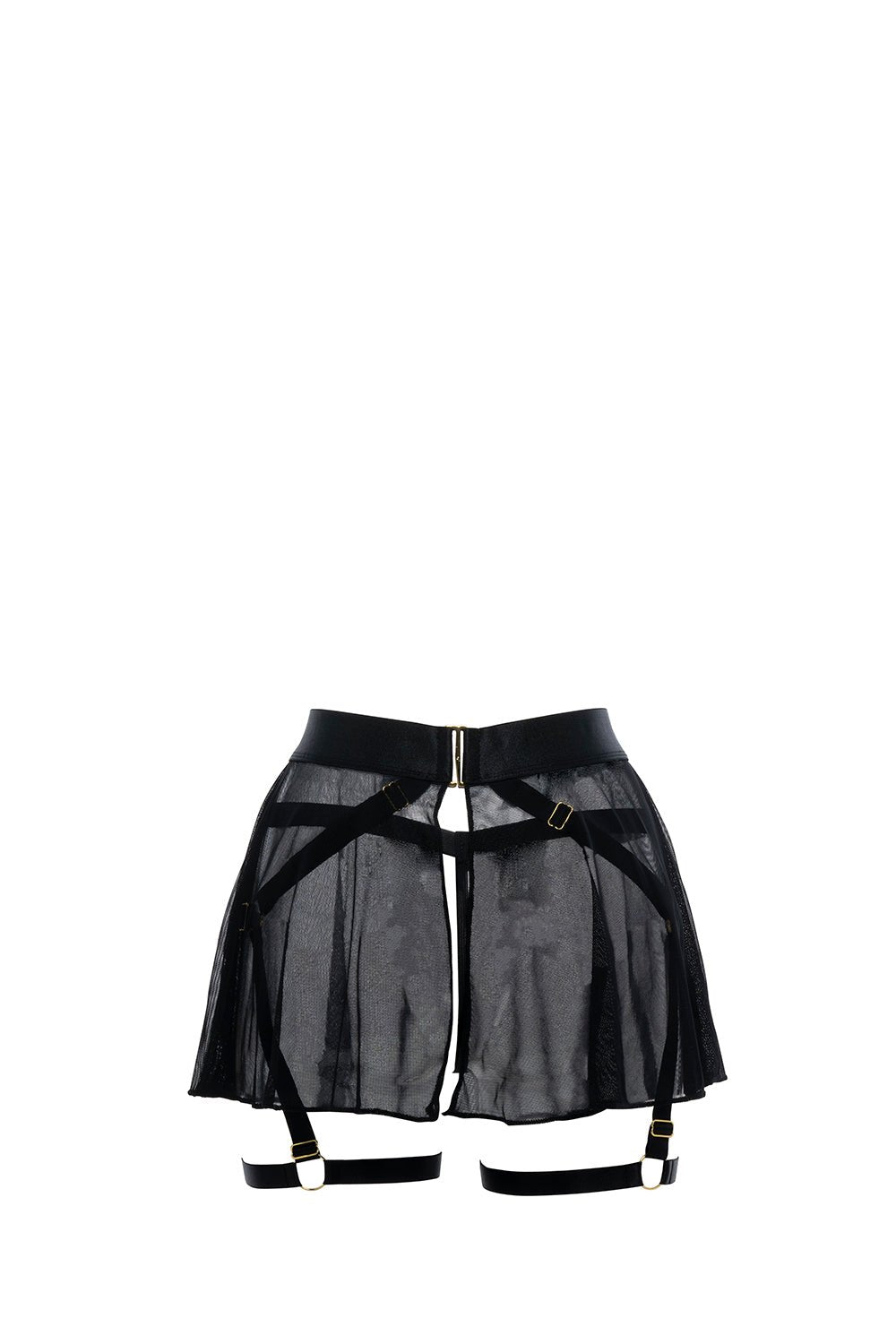 Strappy Leg Garter Mini Skirt Musotica.com