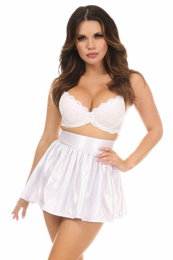 Sexy White Satin Mini Skirt by Musotica Musotica.com Sexy White Satin Mini Skirt by Musotica Musotica.com