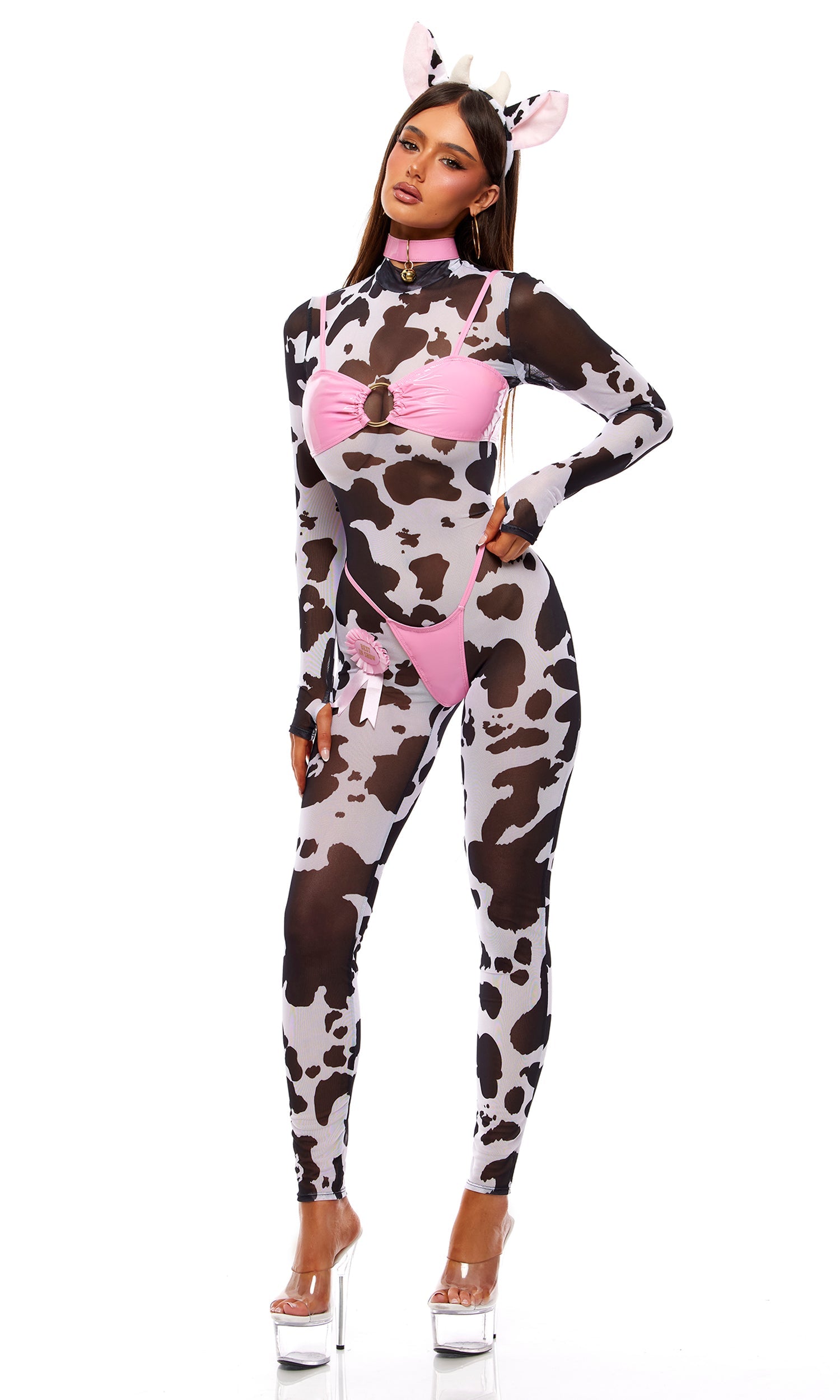 Moo’d Swings 7-Piece Cow Costume Set