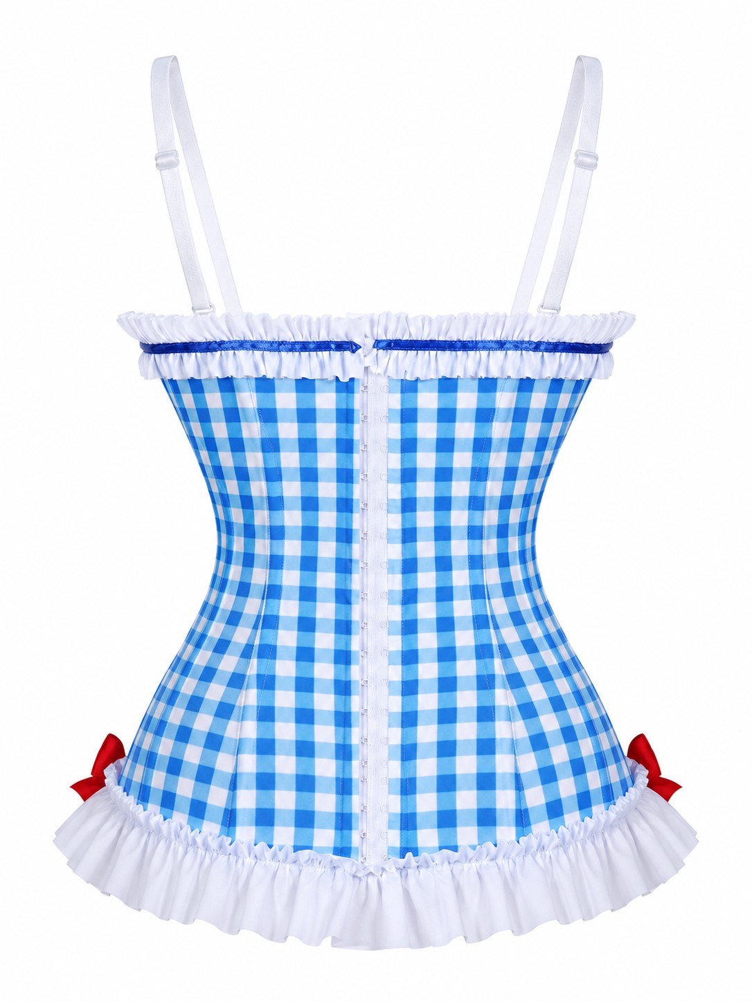 Blue Gingham Ruby Slipper Corset Halloween Costume
