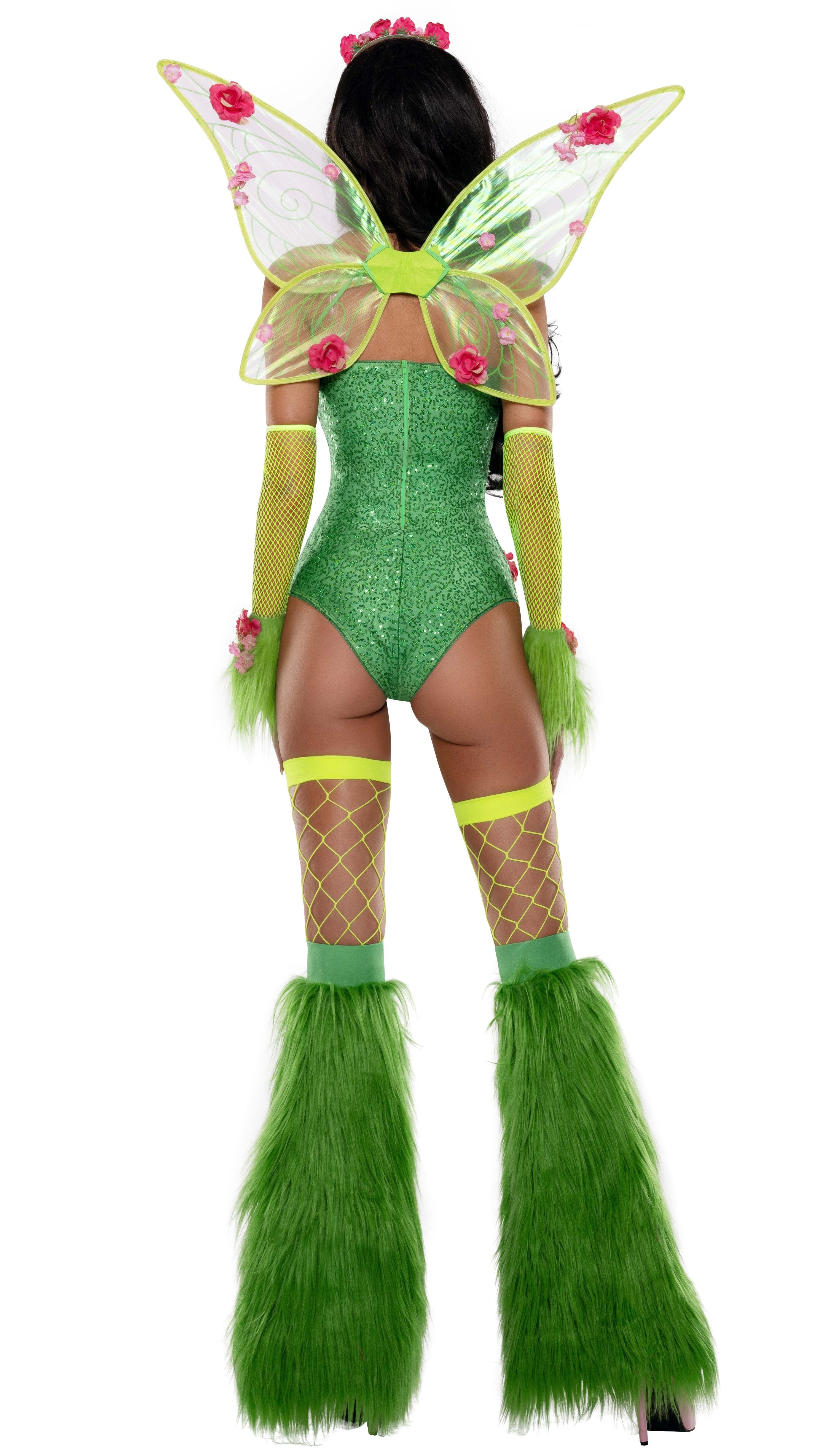 Emerald Sequin Pixie Halloween Costume