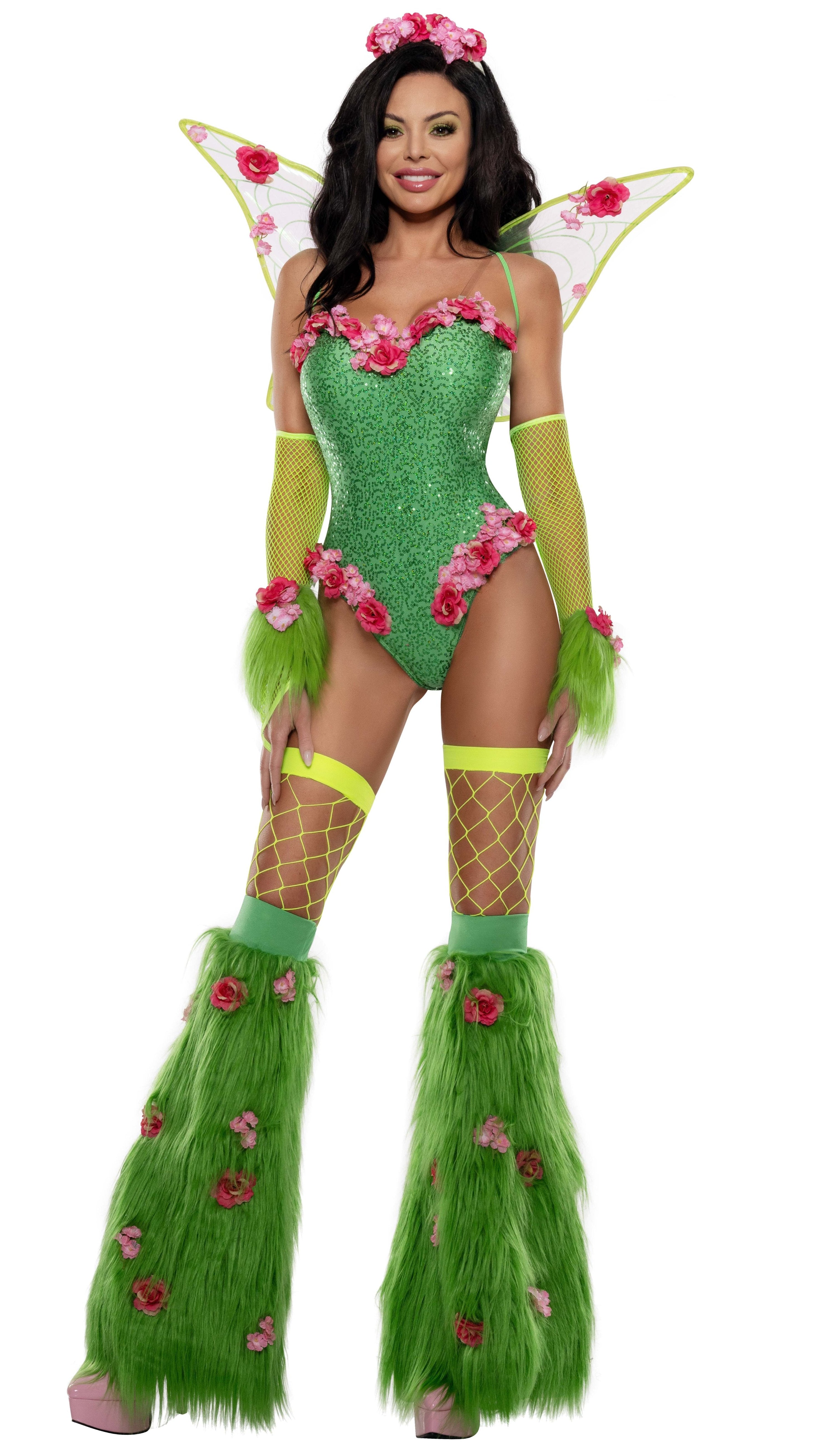 Emerald Sequin Pixie Halloween Costume