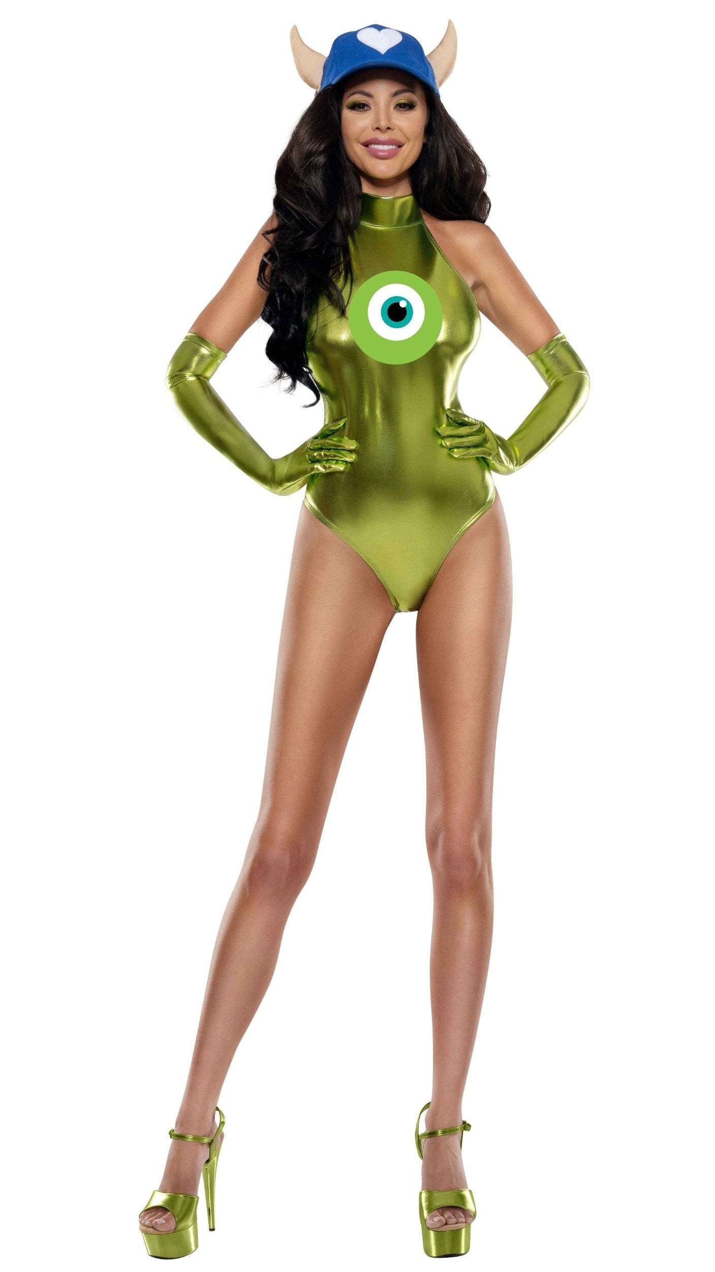 Green One Eye Monster Halloween Costume