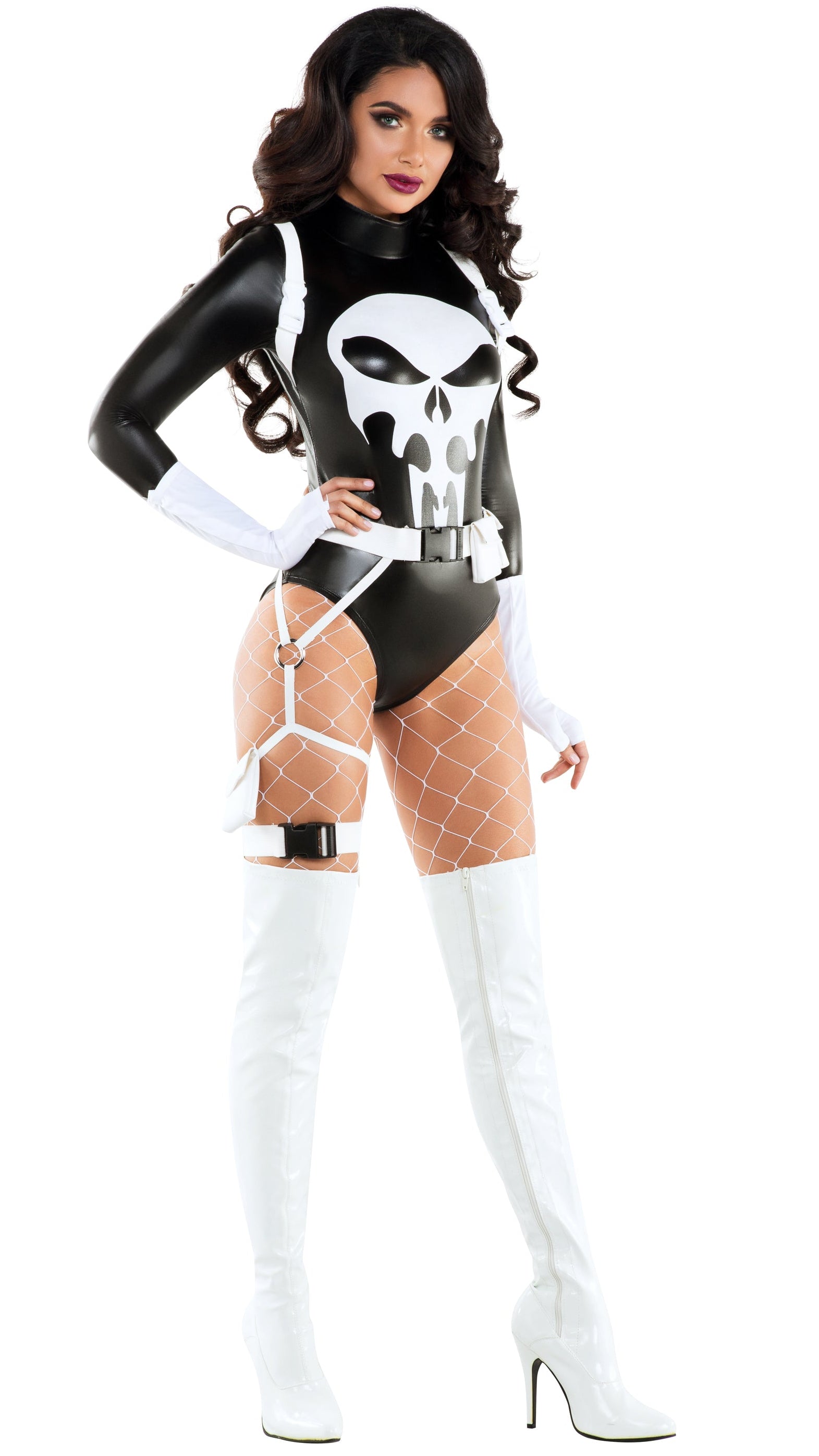 Skull Vigilante Antihero 4 PC Halloween Costume