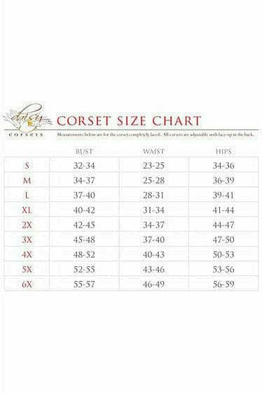Deluxe Black Cotton Steel Boned Underbust Corset with Zipper Musotica.com