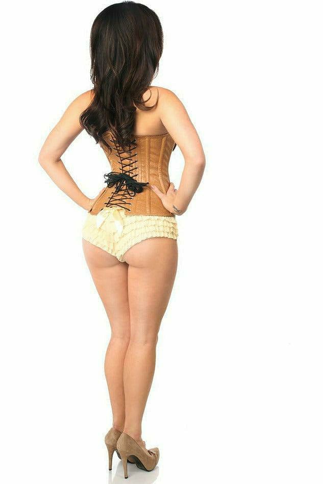 Deluxe Faux Leather Steel Boned Ren Faire Corset Musotica.com