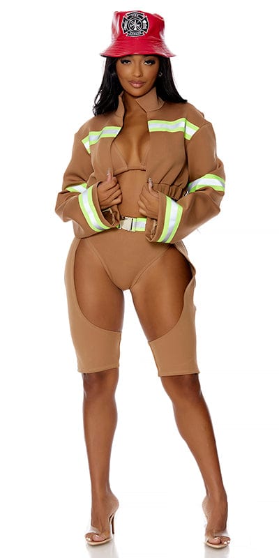 Keeping it Hot Firefighter Halloween Costume Musotica.com