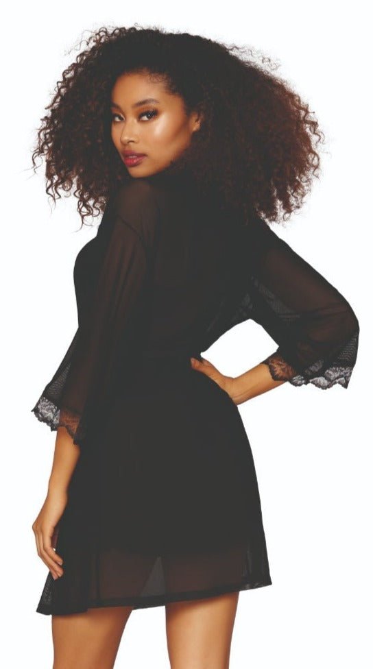 Mesh Chemise and Robe Gift Set Musotica.com