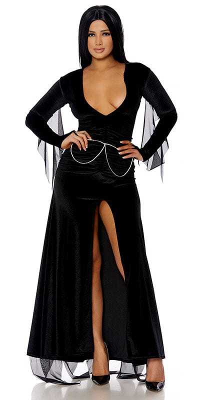 Morticia Halloween Costume XSmall Small Black