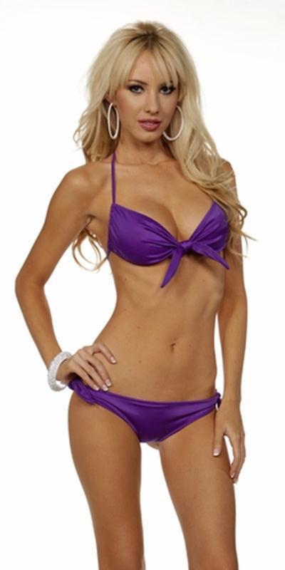 Royal Purple Glamour Pin Up Bikini Musotica.com